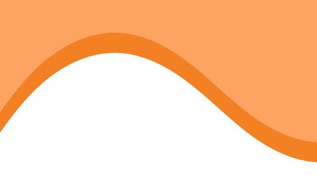 Abstract header template bold orange wave and transparent background flat illustration vector