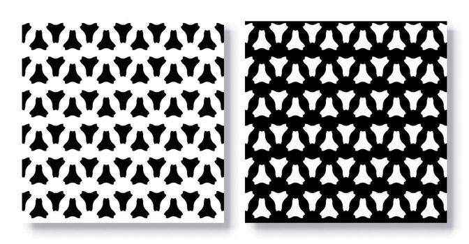Set of Seamless Abstract Tessellation Patterns. vector