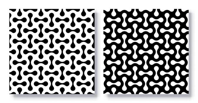 Set of Seamless Modern Retro Patterns, . vector