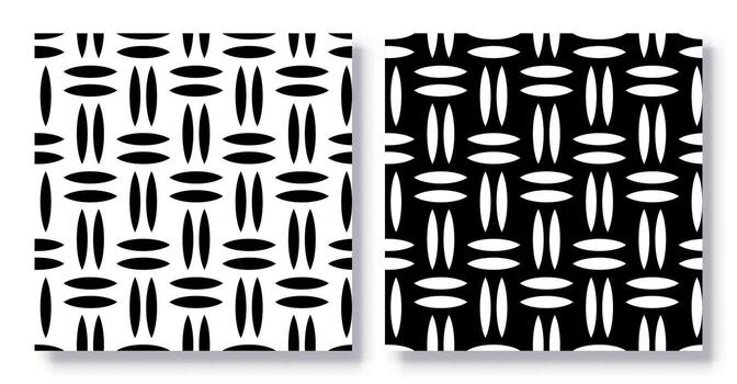 Set of Seamless Abstract Tessellation Patterns, . vector