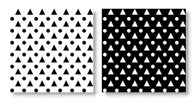 Set of Seamless Geometric Patterns. vector