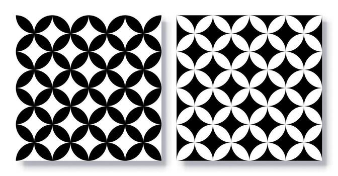 Set of Seamless Unique Geometric Patterns vector