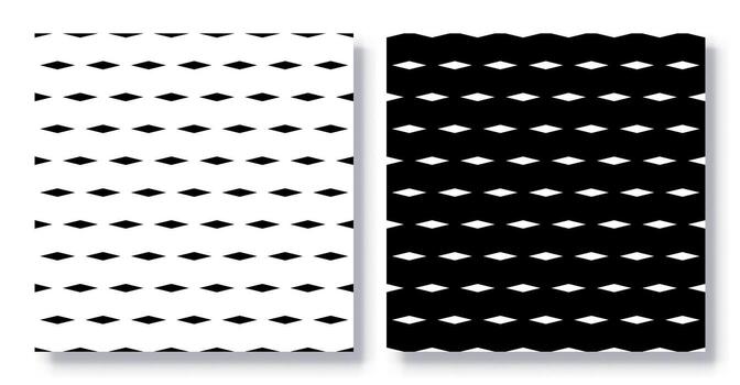 conjunto de sin costura diamante forma patrones, . vector