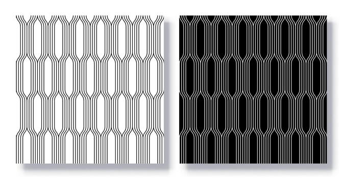 Set of Seamless Fabric Patterns. vector