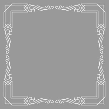 Line curl frame. Modern decorative line abstract background. vector