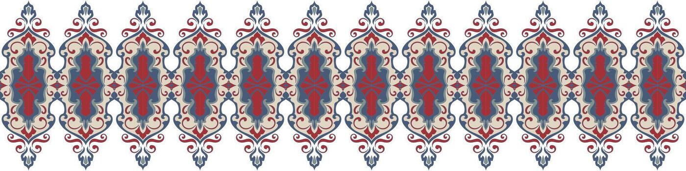 sin costura frontera diseño, étnico tribus, resumen patrones. vector