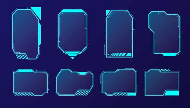 Modern Tech Interface with Clean Lines vector