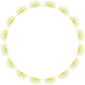 Star round frame. Sunburst explosion star. Template with empty space for your text. Baby shower vector