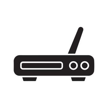 Modem Internet Router Network Icon vector