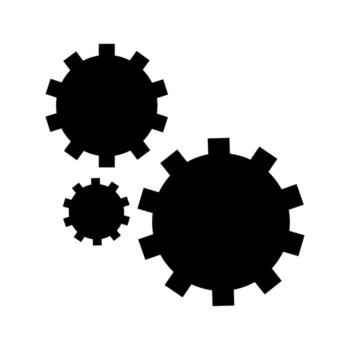tecnología engranajes simbolizando mecánico innovación vector