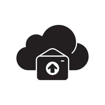 Cloud Storage File Sync Network Symbol vector