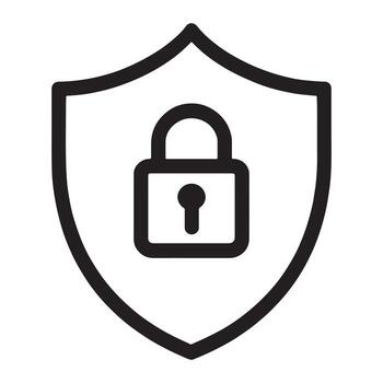 proteger con un bloquear símbolo, plano diseño para seguridad y datos proteccion icono vector