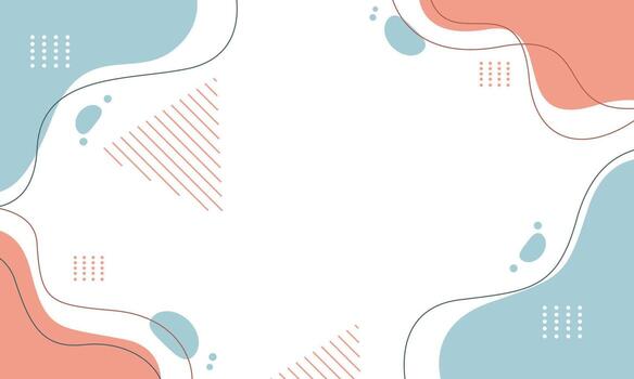 resumen minimalista diseño con orgánico formas líneas y puntos composición. vector