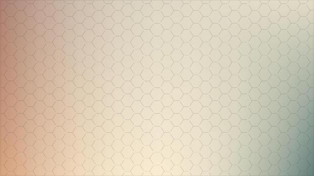 Soft Hexagonal Grid with Warm Gradient abstract background vector