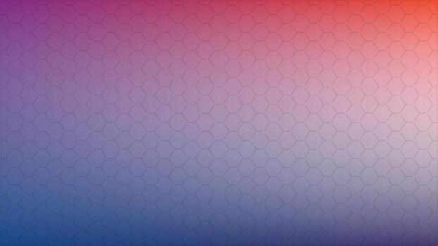 Purple and Orange Gradient Hexagonal Pattern Background vector