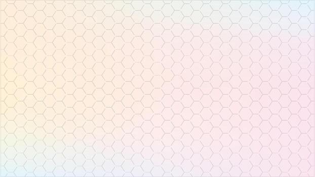 Soft Pastel Gradient Hexagonal Pattern Background abstract vector