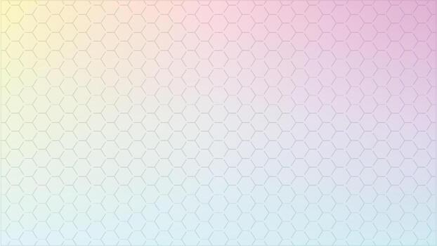 Pastel Hexagon Pattern Gradient Background abstract vector