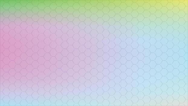 Pastel Gradient Hexagonal Pattern Background abstract vector