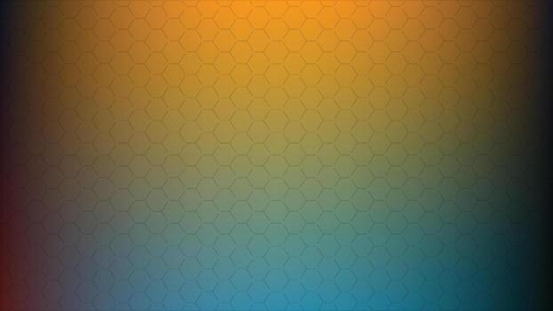Orange Yellow Blue Hexagonal Pattern Gradient Background vector