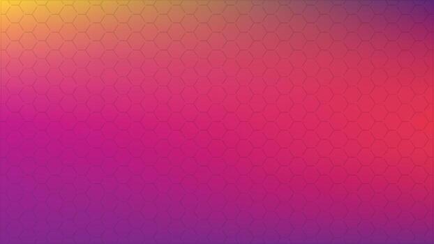 Gradient Hexagon Pattern Background With Yellow To Purple Transition vector