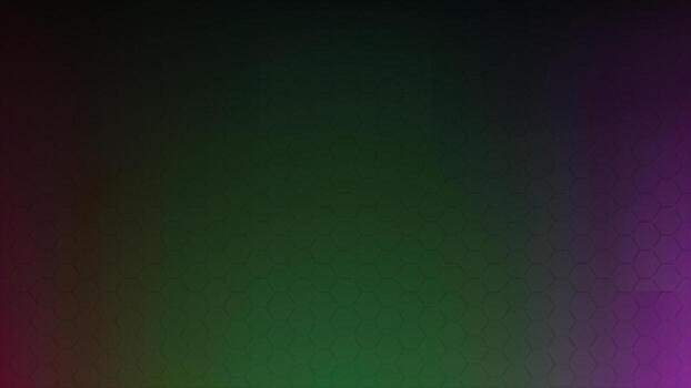 Dark Green to Purple Gradient Hexagonal Pattern Background vector