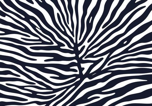 Abstract black and white zebra stripe pattern for design backgrounds. vector