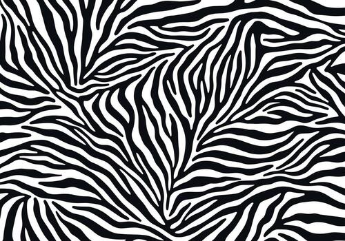 resumen modelo de negro y blanco rayas imitando un de cebra distintivo abrigo. vector