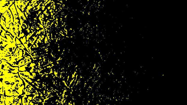 A striking background showcases an effect of dirt and wear noise, blending dark textures with vibrant yellow hues. The overall aesthetic creates a sense of depth and visual interest. vector