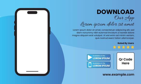 Download our app today for a seamless experience and access to exclusive features on your smartphone vector