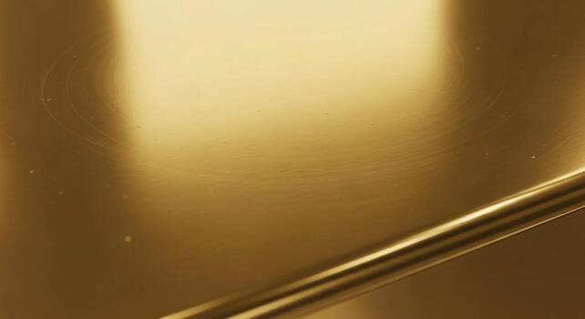 resumen dorado metálico antecedentes con suave ligero reflexiones y un diagonal metálico varilla creando un lujoso y elegante textura foto