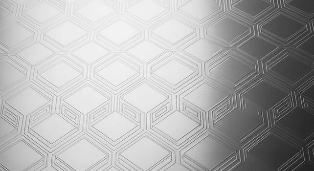 Abstract geometric diamond pattern texture with subtle light and shadow creating a sophisticated metallic background effect photo