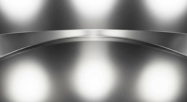 Abstract metallic surface with softly blurred reflections and subtle curves creating a modern and sophisticated aesthetic photo