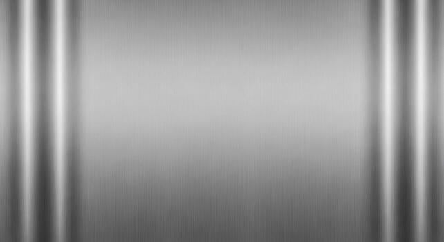 Abstract brushed metal background with vertical lines and subtle gradient for modern design applications photo