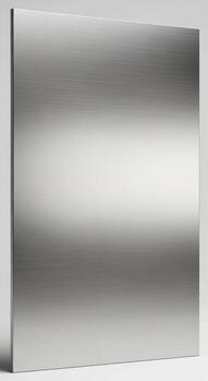 A close up abstract view of a brushed metal surface with subtle light reflections and gradients photo