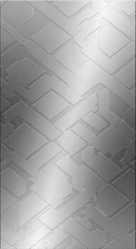Abstract geometric pattern with subtle diamond shapes and flowing lines on a textured metallic surface photo