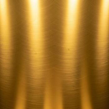 resumen dorado metálico antecedentes con vertical cepillado textura y suave luminoso Destacar creando un lujoso efecto foto