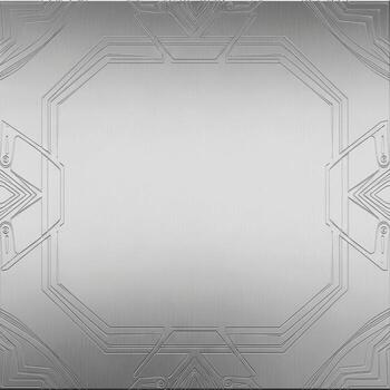 Symmetrical abstract geometric pattern with subtle gradients and futuristic circuit board elements photo