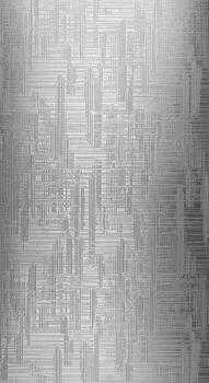 Abstract geometric pattern with a brushed metal texture creating a futuristic and sophisticated metallic background photo