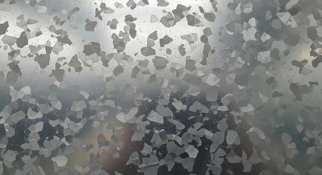 cerca arriba resumen textura de un abigarrado plata metálico superficie con sutil color variaciones y un granoso apariencia foto