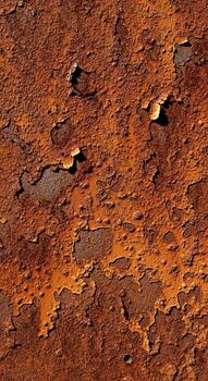 cerca arriba ver de resistido y texturizado oxidado metal superficie demostración peladura pintar y corrosión patrones foto