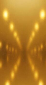 Golden abstract background with blurred bokeh lights creating a sense of depth and luxury for design projects photo