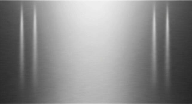 Abstract brushed metal background with vertical reflections and subtle gradient for modern design and industrial applications photo