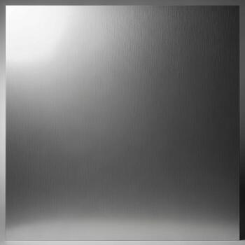 A sleek modern brushed metal square surface with a soft diffused light source creating a subtle gradient effect photo