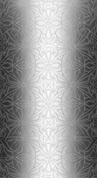 Intricate silver metallic texture with a repeating symmetrical pattern and subtle gradient effect photo