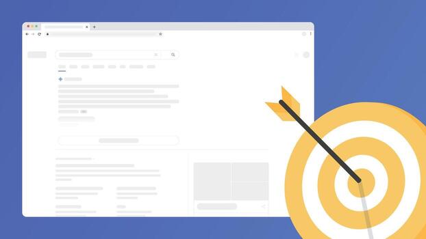 Search ads targeting with bullseye vector