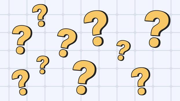 Question mark background pattern neobrutalism vector