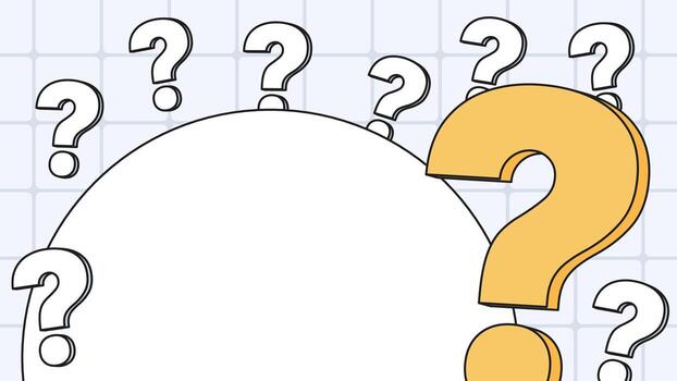 Question mark background neo brutalism grid vector