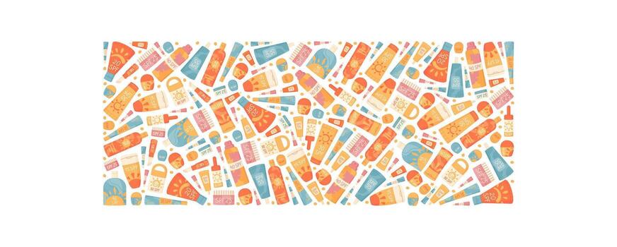 Colorful bottle pattern design vector
