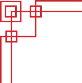 Minimalist Corner Line Frame vector