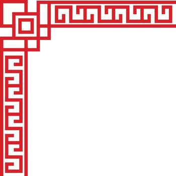 Simple Geometric Frame Corner vector